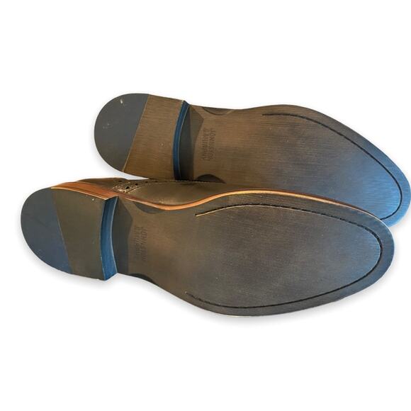 Johnston & Murphy Conard Cap Toe Shoe in Black - New in Box Size 9.5 - Picture 7 of 10